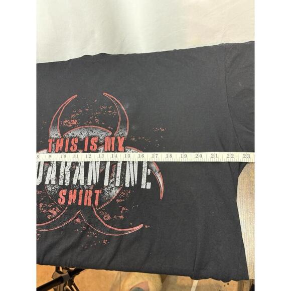 Grunt Style Tee Shirt - This Is My Quarantine Shirt - Size XL - Black And Red - Picture 7 of 7